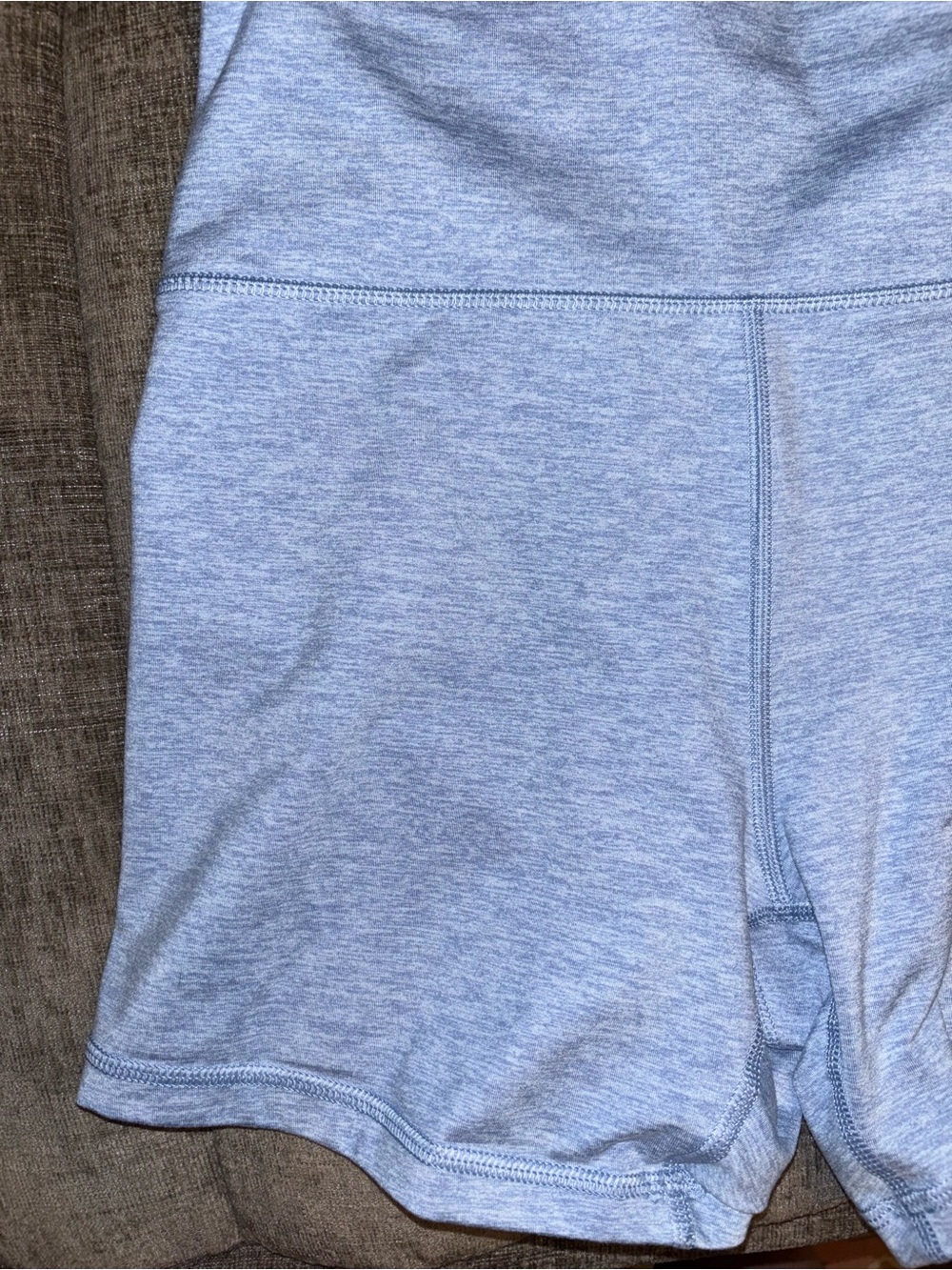 aerie Heather Blue High-Rise Bike Shorts - Picture 5 of 6